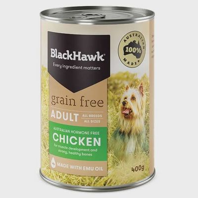 Black Hawk Chicken Dog 12x400gm