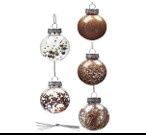 Xmas Tree Ornament ball 6cm #Rose Gold (6pcs)