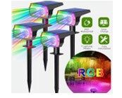 Solar Spot Light RBG LED Garden Light rainbow