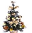Tabletop Xmas tree 40cm with LED lights #Gold