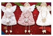 XMAS TREE DECOR ANGEL PENDANT WHITE XMAS089