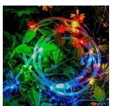 Solar Rope Lights 12M LED Globes Warm White