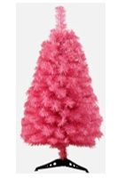 XMAS TREE 2.1M PINK FLUFFY 750 Tips