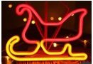 Neon LED Light #Sleigh (battery/USB type)
