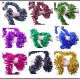 Xmas Tinsel 9cm thick 2.74m #golden/green/red