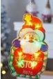 Xmas Window Hanging LED Ornament #Santa Stop