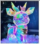 3D Holographic Polygon #Deer 40cm