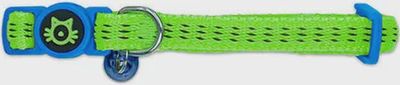 Padded Cat Collar Safety Buckle  Green