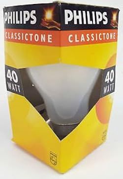 Phillips ClassicTone A60 E27 Clear 40WATT Light Bulb