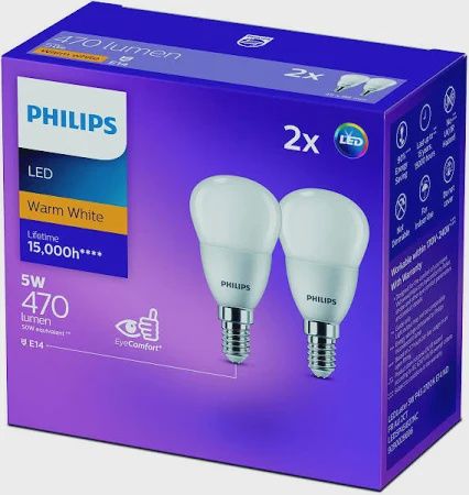 Phillips LED Soft White 5.5W 740 Lumen E27