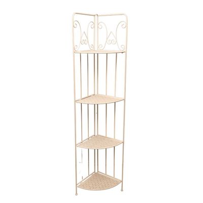 Bordeaux Corner Baker Stand 4-Shelf Unit 30x30x160cm