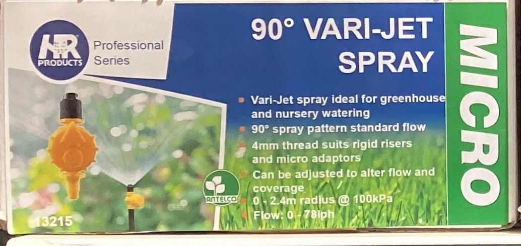 Micro spray adjustable 90deg each