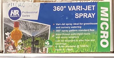 Micro spray adjustable 360deg each