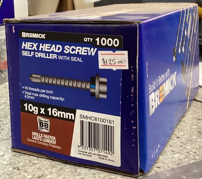 Tec screw 10gx16mm x1000 w/neo