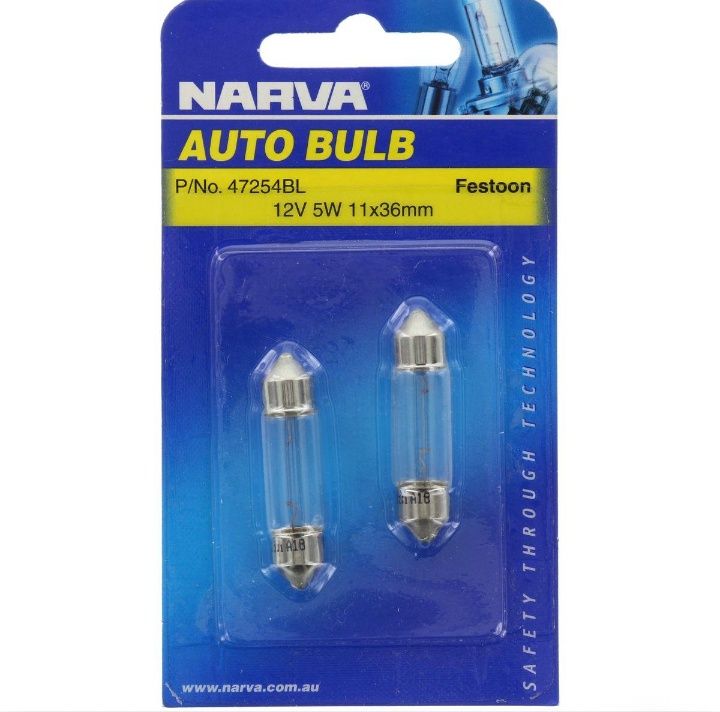 Globe festoon 12v 5w 11x36mm
