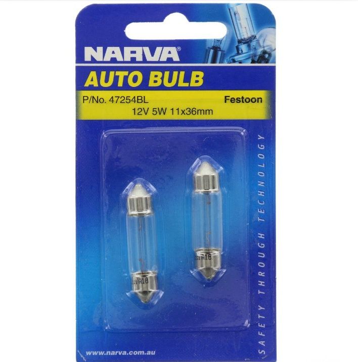 Globe festoon 24v 5w 11x36mm