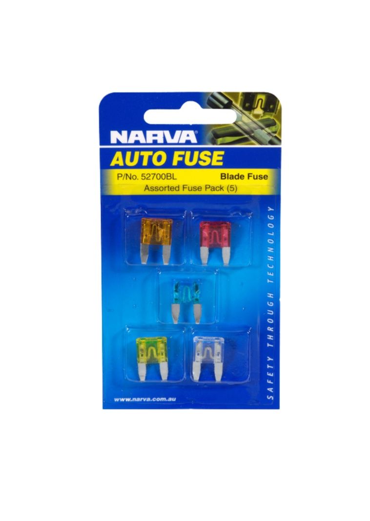 Auto fuse mini blade x 5 assorted