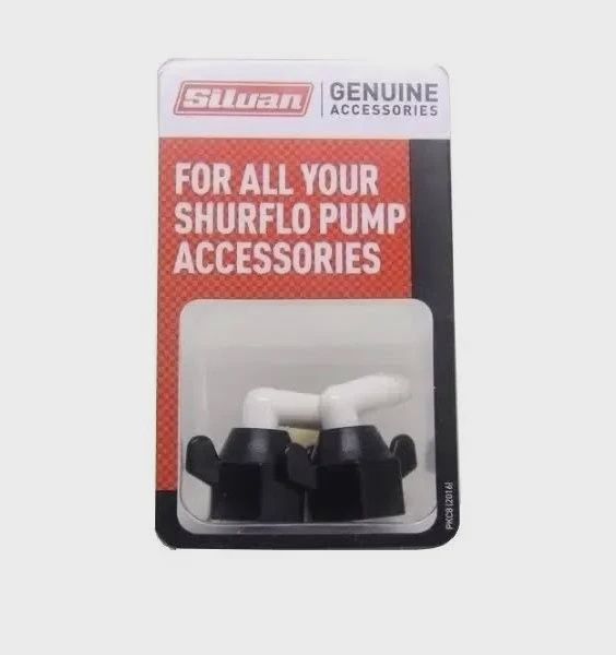 Shurflo Nut &amp; Elbow 3/8" pk2