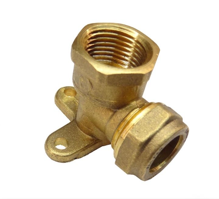 Elbow brass winged 20mm