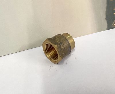 Brass Red Hex Socket 1/2" x 3/8"(15x10mm)
