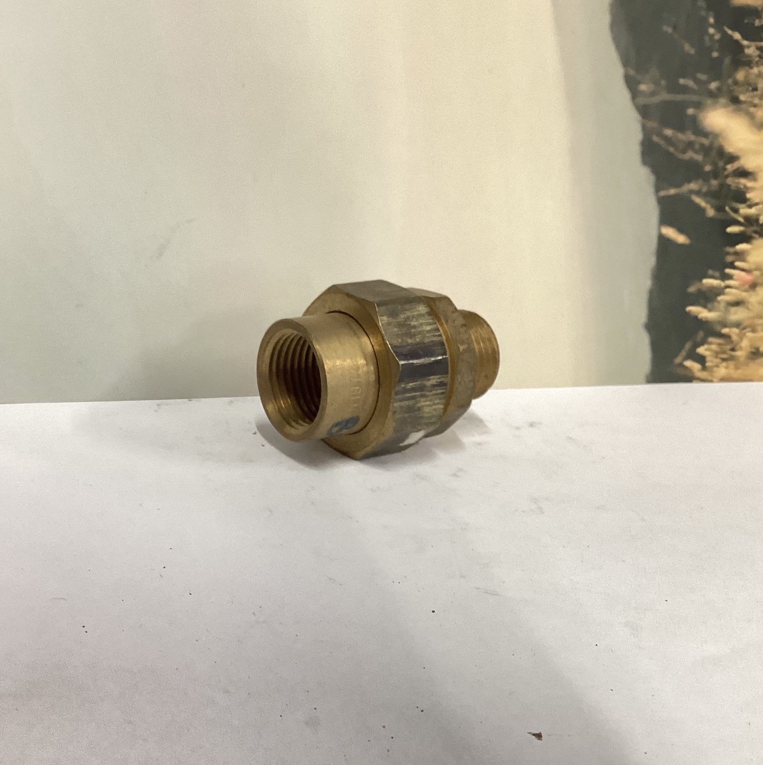 Barrel union 1/2'' brass M/F
