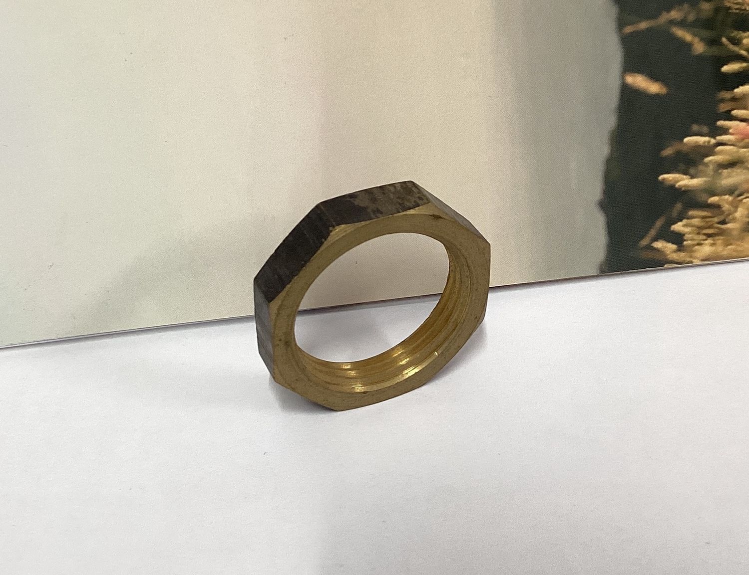 Back nut brass 1"