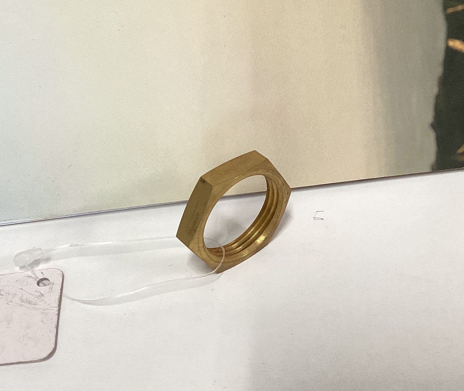 Back nut brass 3/4" (20MM)