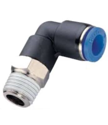 Elbow push in 10mm tube x1/4''bsp m