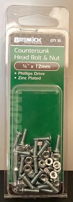 B&amp;N C/S 1/8"x 12mm Pk30