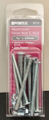 B&amp;N M/hd 3/16"x 60mm pk12