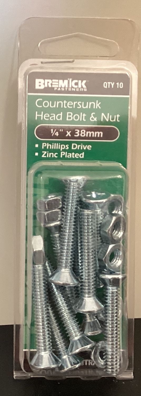 B&amp;N C/S 1/4"x 38mm pk10