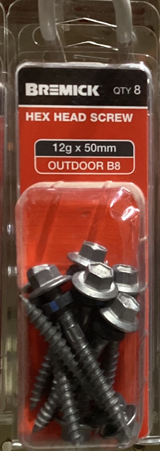 Tec screw T17-12gx50mm Pk8 Neo HiGrip