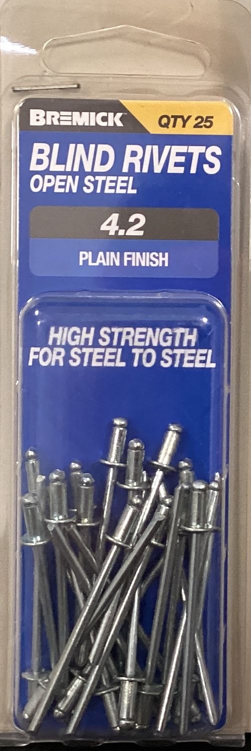 Rivets Steel/Steel 4.2 Pk25