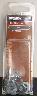 Flat Washer 5/16" Pk22 Zinc