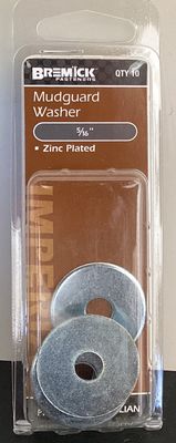 Flat washer 5/16" Pk10 mud guard washer