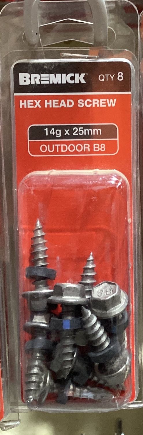 Tec screw T17-14gx25mm Pk8 Neo