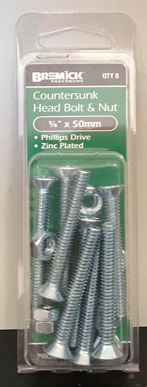 B&amp;N C/S 1/4"x 50mm Pk8