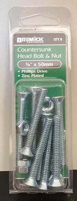 B&amp;N C/S 1/4"x 50mm Pk8