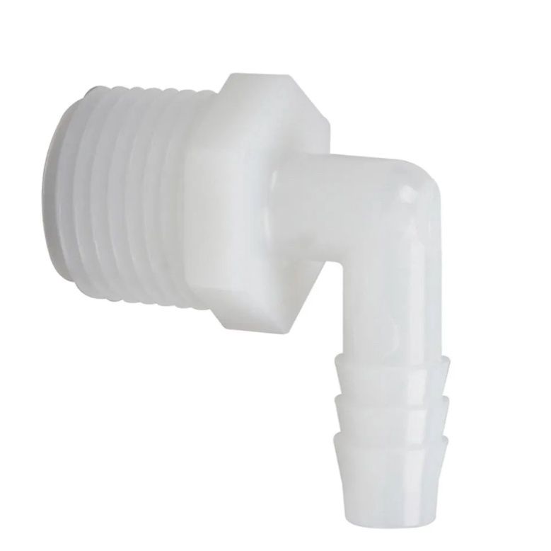 Elbow 1/2" barb x Oring coupling