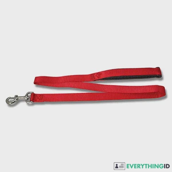 Dog Lead Reflective Webbing 120cm x 25mm, Colour: Red
