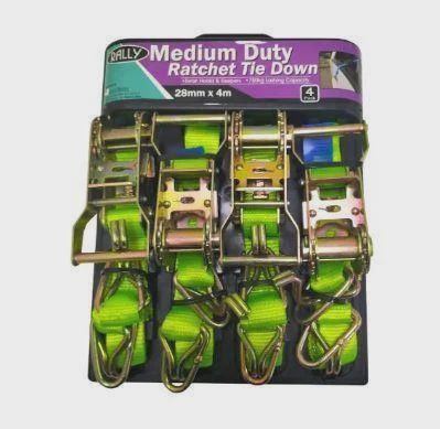 Ratchet Straps 28mm x 4m x 4pk