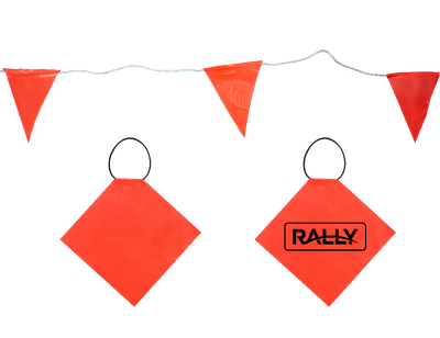 Safety Bunting Flags / Orange 30m