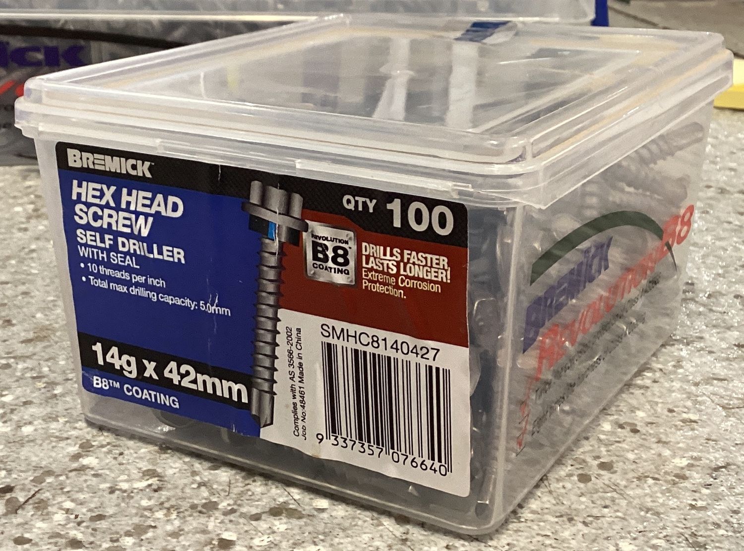 Tec screw 14gx42mm x100 w/neo