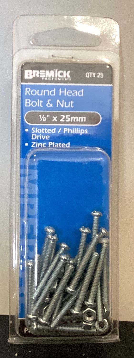 B&amp;N R/Hd 1/8"x 25mm Pk25