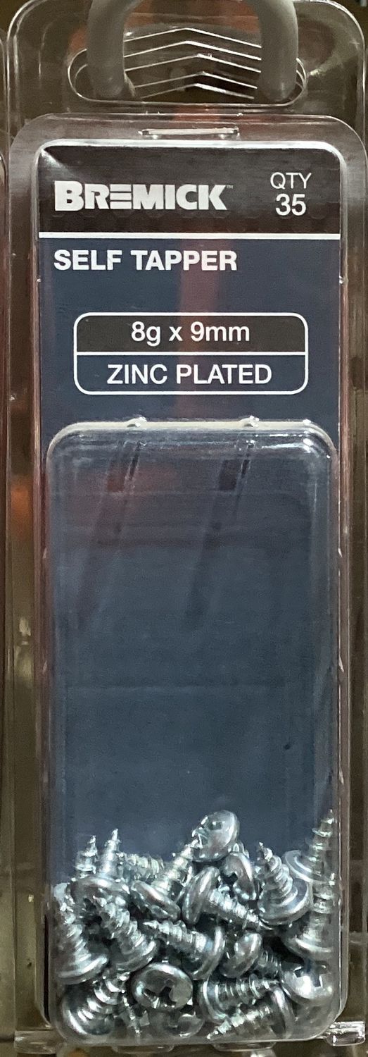 Self Tapper 8gx9mm Pk35 PanHd Zinc