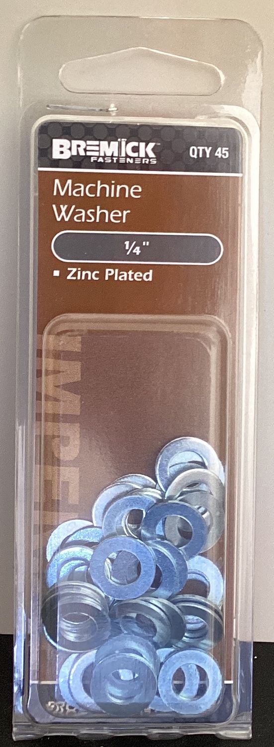 Machine washer 1/4" Pk45 Zinc