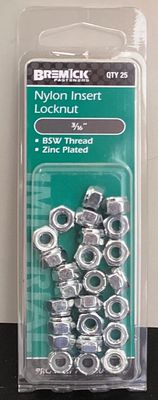 Nyloc nut 3/16" Pk25