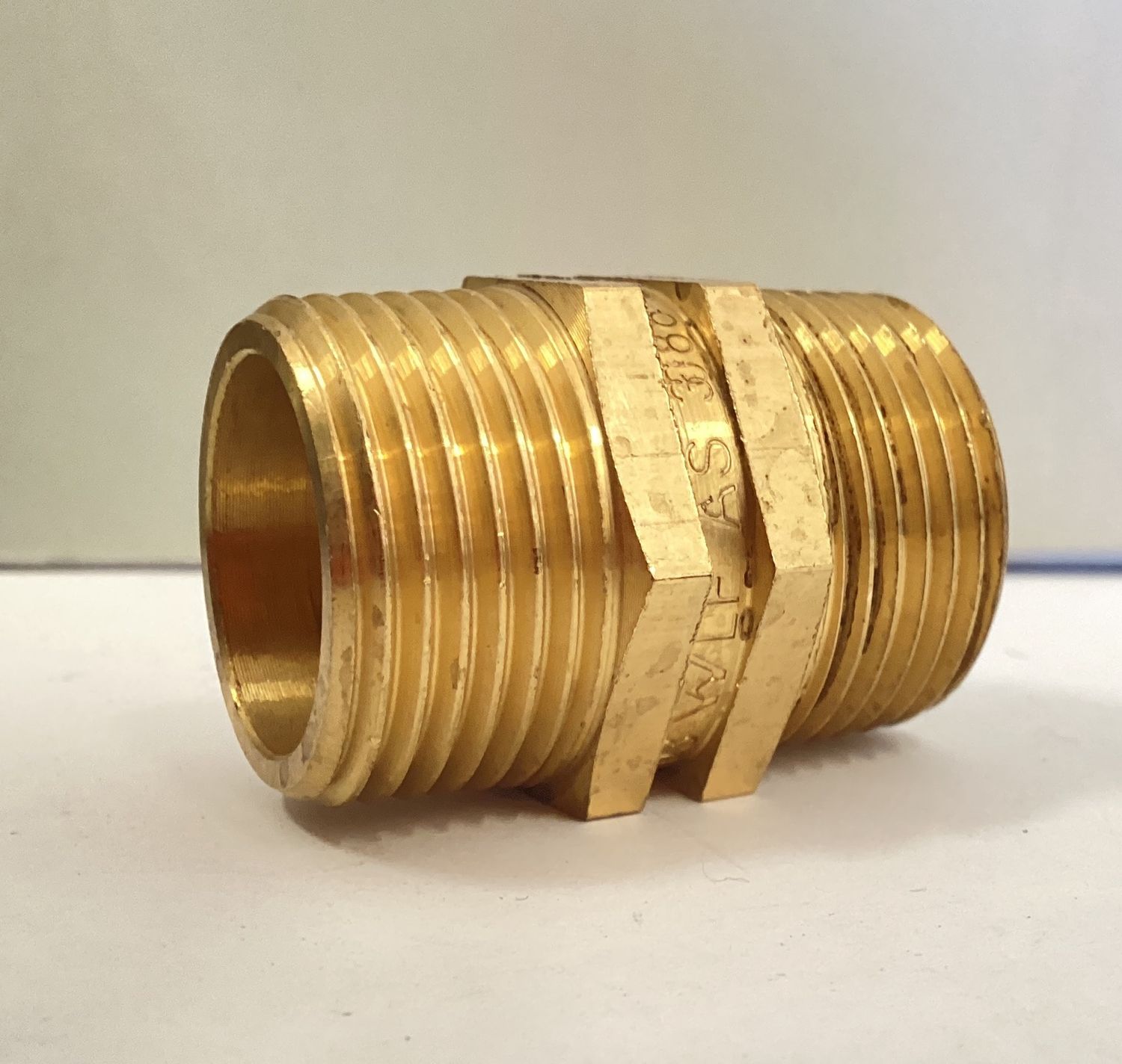 Brass nipple 3/4"