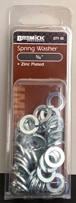 Spring Washer 5/16" Pk40 Zinc