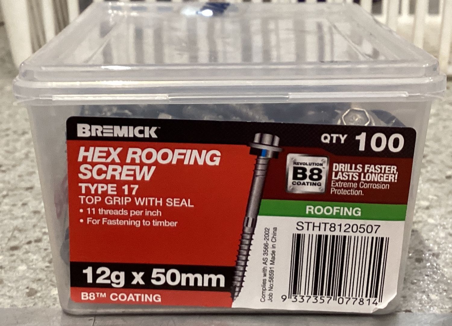 Tec screw T17-12gx50mmx100 neo HiGrip